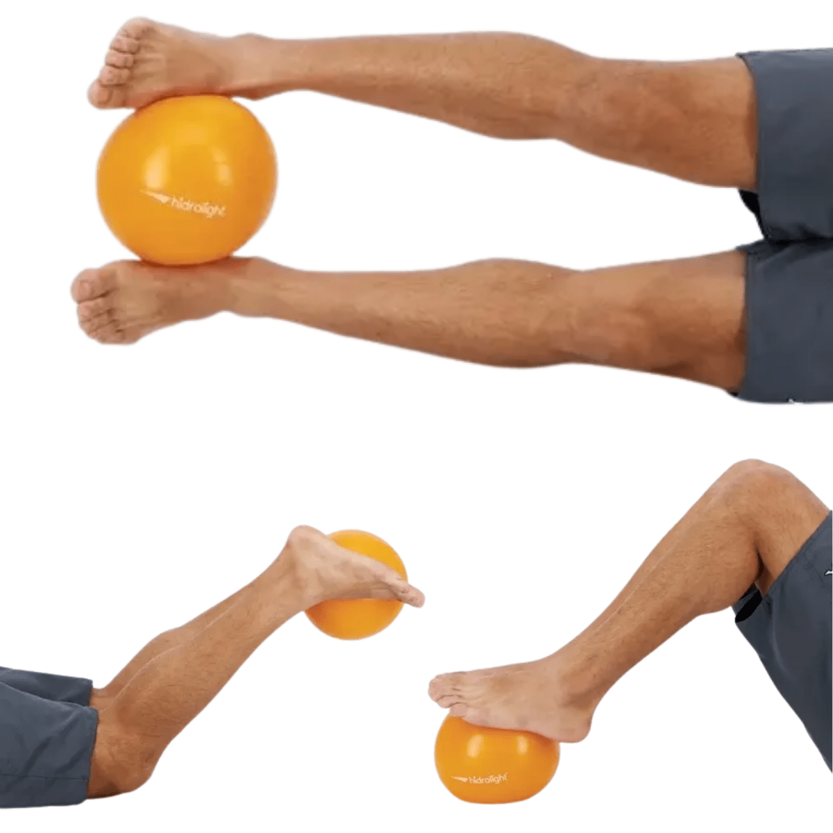 Bola de Exercícios Hidrolight Pilates Fisioterapia 20cm Laranja - HUPI