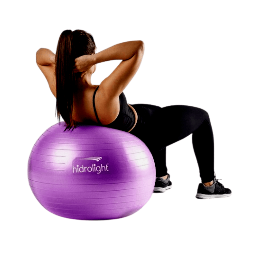 Bola de pilates 65cm rosa para alongar e praticar exercicios em Promoção na  Americanas